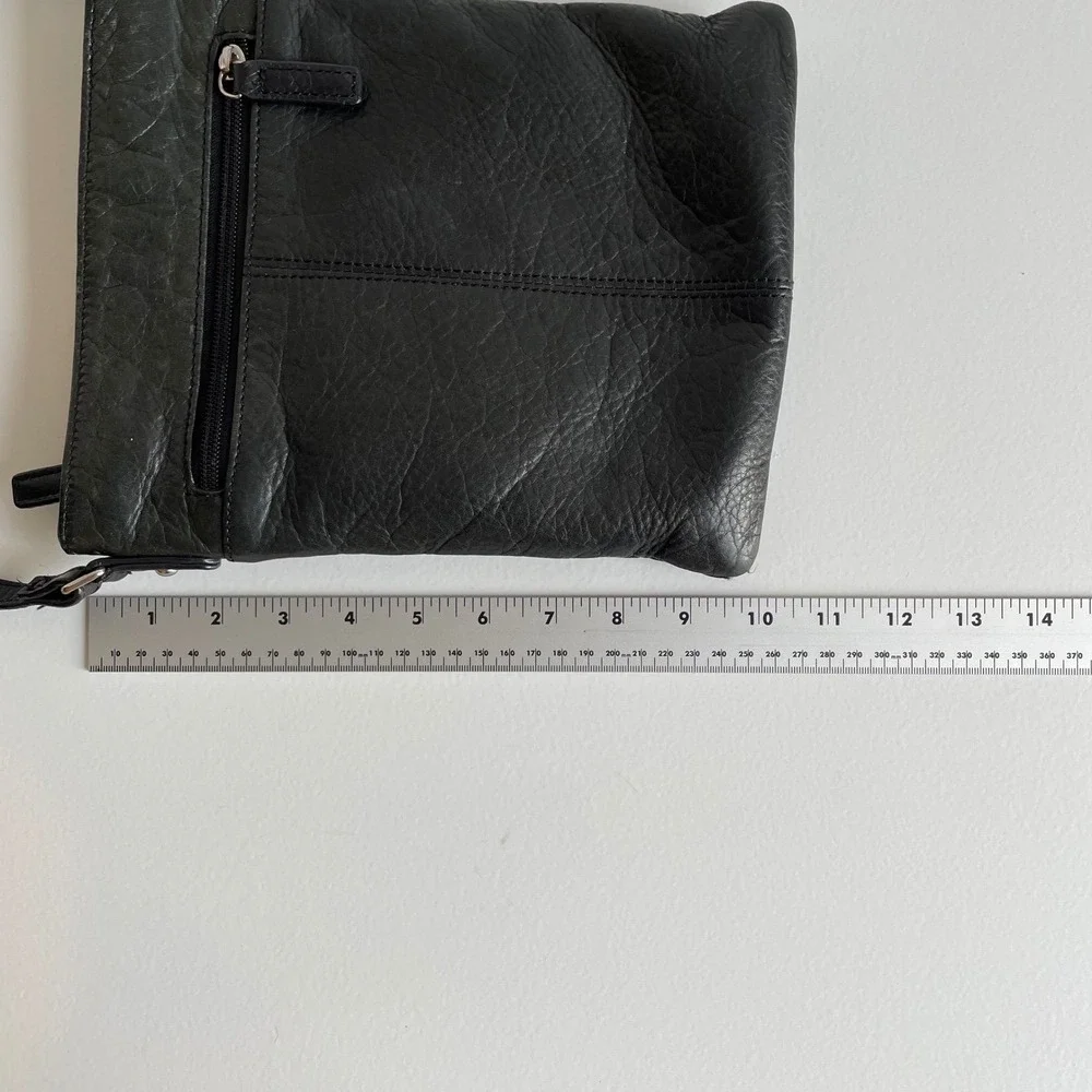 Margot New York Radley Leather Crossbody Bag Black‎ Minimalist Shoulder Purse